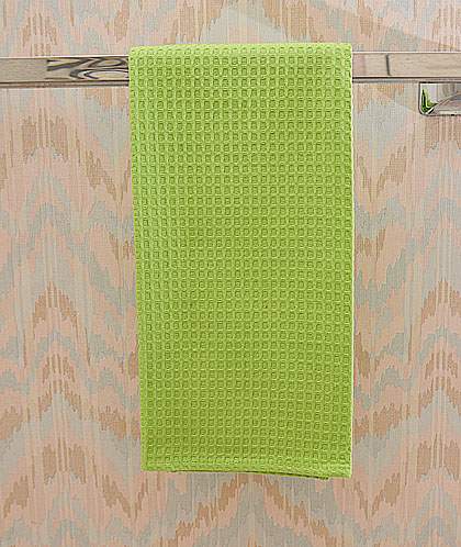 Bright Green waffle weave towel, hot green waffle weave towels. macaw green waffle towels
