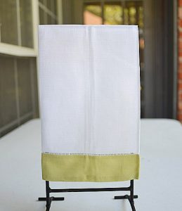 Beechnet color border hemstitch guest towel