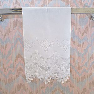 Victoria Embroidery Linen Towel
