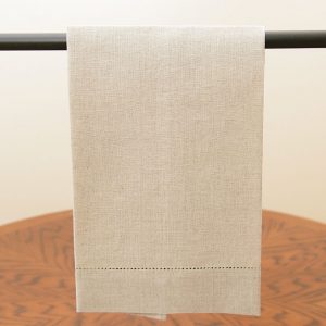 Linen Flax Hemstitch Guest Towel