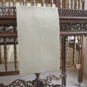 flax linen hemstitch guest towel